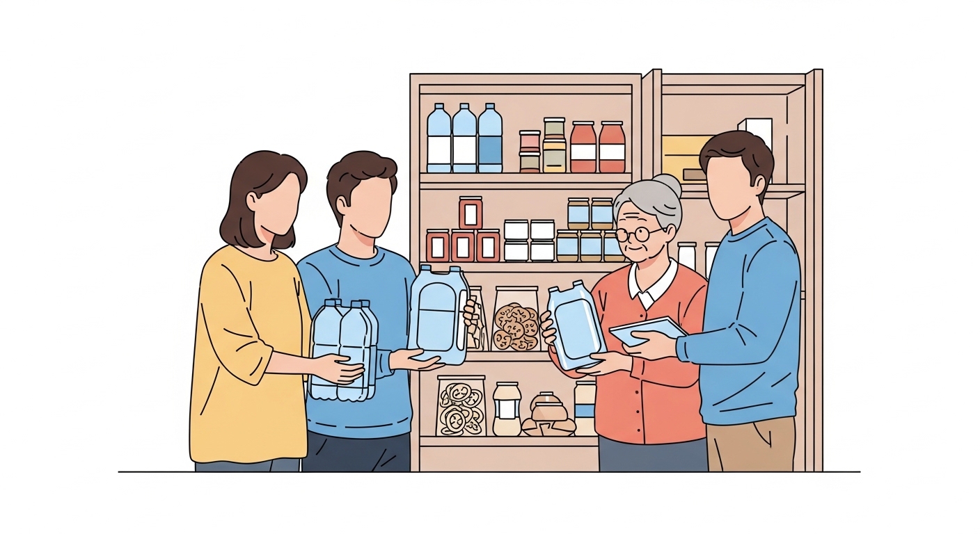これだけは押さえたい!食料・水備蓄リスト【3人家族・7日分】予算も公開
